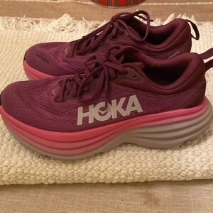 Women’s Hoka running shoes size 6.5 worn one time!